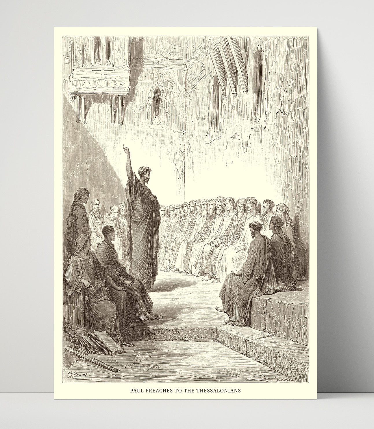 Peter Is Delivered from Prison Acts 12:1-19 Dore Bible Illustration Wall Art 16x20 Unframed Print wall art print