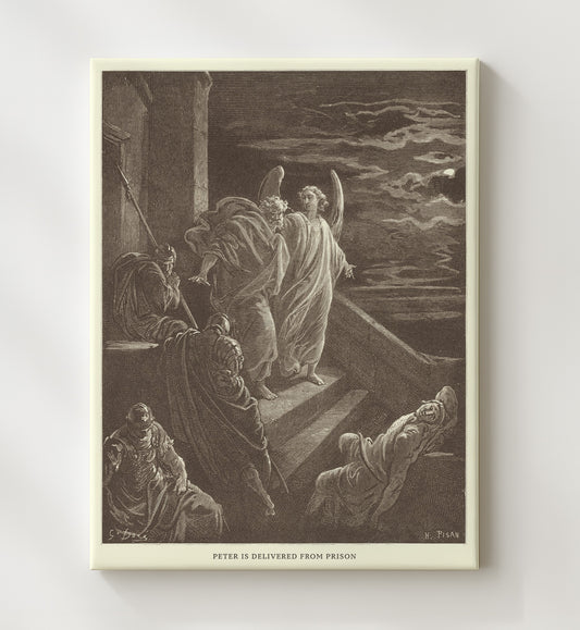 Peter Preaches in the House of Cornelius - Acts 10:34-48 - Doré - 20x24 Canvas