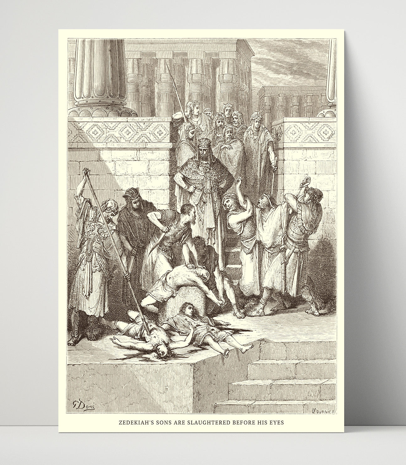 Sennacheribs Army Is Destroyed 2 Kings 19:35 Dore Bible Illustration Wall Art 16x20 Unframed Print wall art print