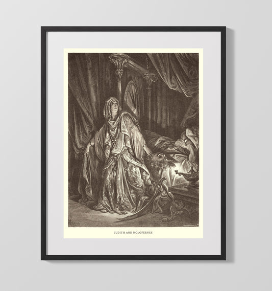 The Angel Raphael and the Family of Tobit - Tobit 11:10-17 - Doré - 16x20 Gallery Frame