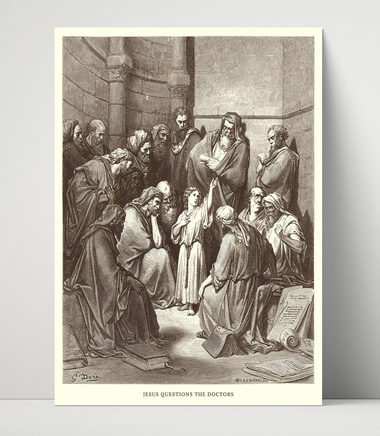 The Annunciation Luke 1:26-38 Dore Bible Illustration Wall Art 16x20 Unframed Print wall art print