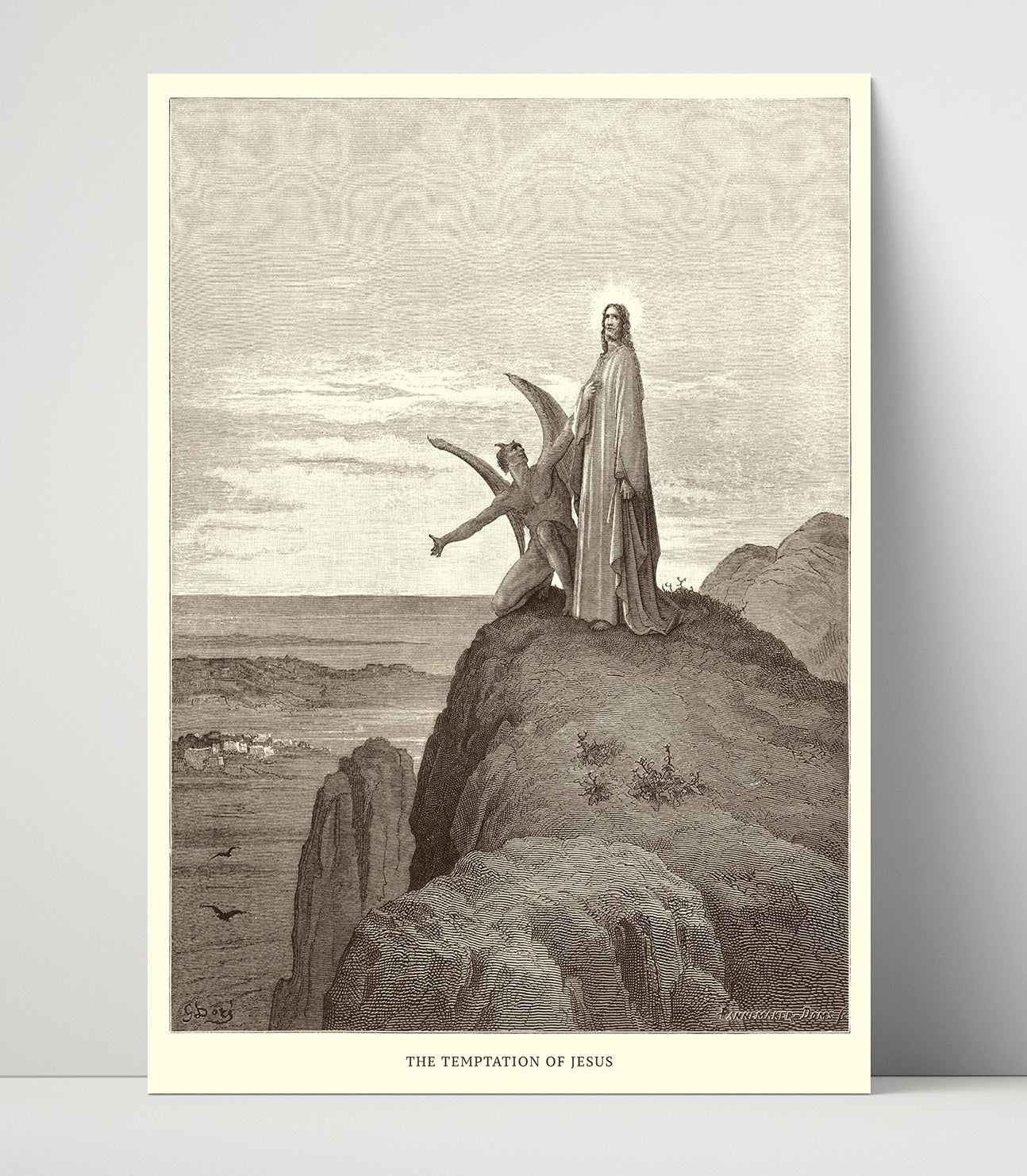 The Birth of Jesus Luke 2:1-20 Dore Bible Illustration Wall Art 16x20 Unframed Print wall art print