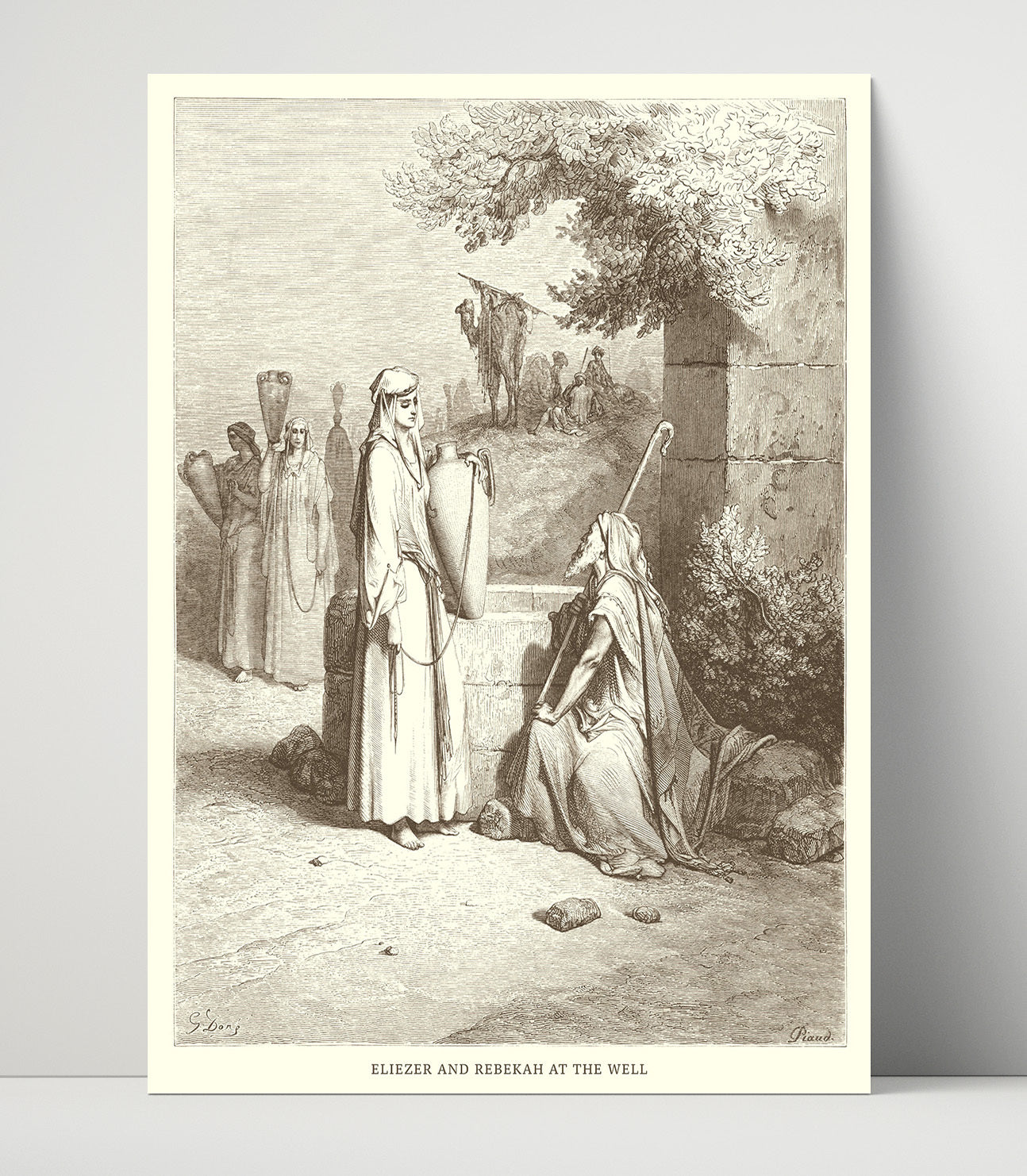 The Burial of Sarah Genesis 23:1-20 Dore Bible Illustration Wall Art 16x20 Unframed Print wall art print