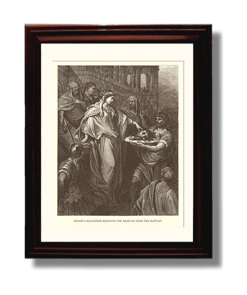 The Children of Bethlehem Are Massacred Matthew 2:16-18 Dore Bible Illustration Wall Art 8x10 Beveled Frame wall art print