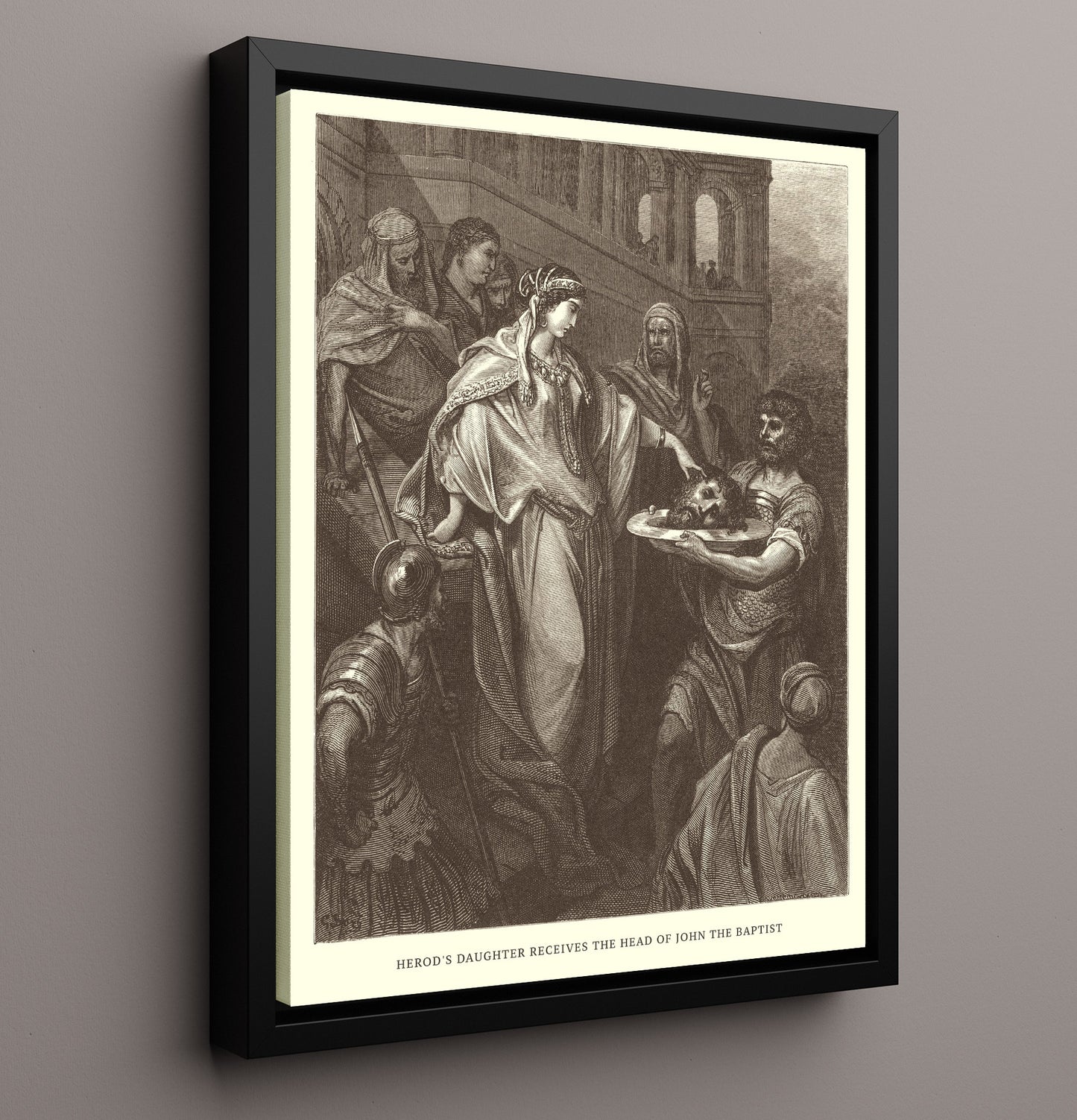 The Children of Bethlehem Are Massacred Matthew 2:16-18 Dore Bible Illustration Wall Art 16x20 Framed Canvas wall art print