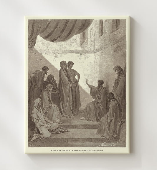 The Conversion of Saul Acts 9:1-19 by Gustave Doré 8x10 Canvas Bible illustration wall art