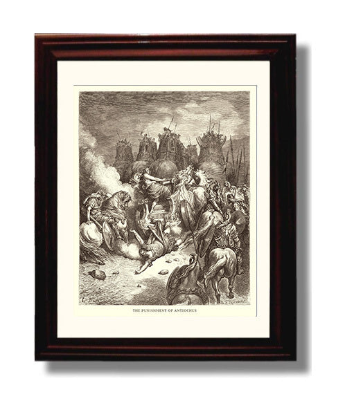 The Courage of a Mother 2 Maccabees 7 Dore Bible Illustration Wall Art 8x10 Beveled Frame wall art print