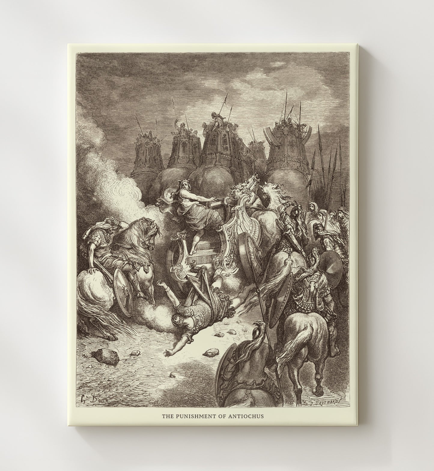 The Courage of a Mother 2 Maccabees 7 Dore Bible Illustration Wall Art 20x24 Canvas wall art print