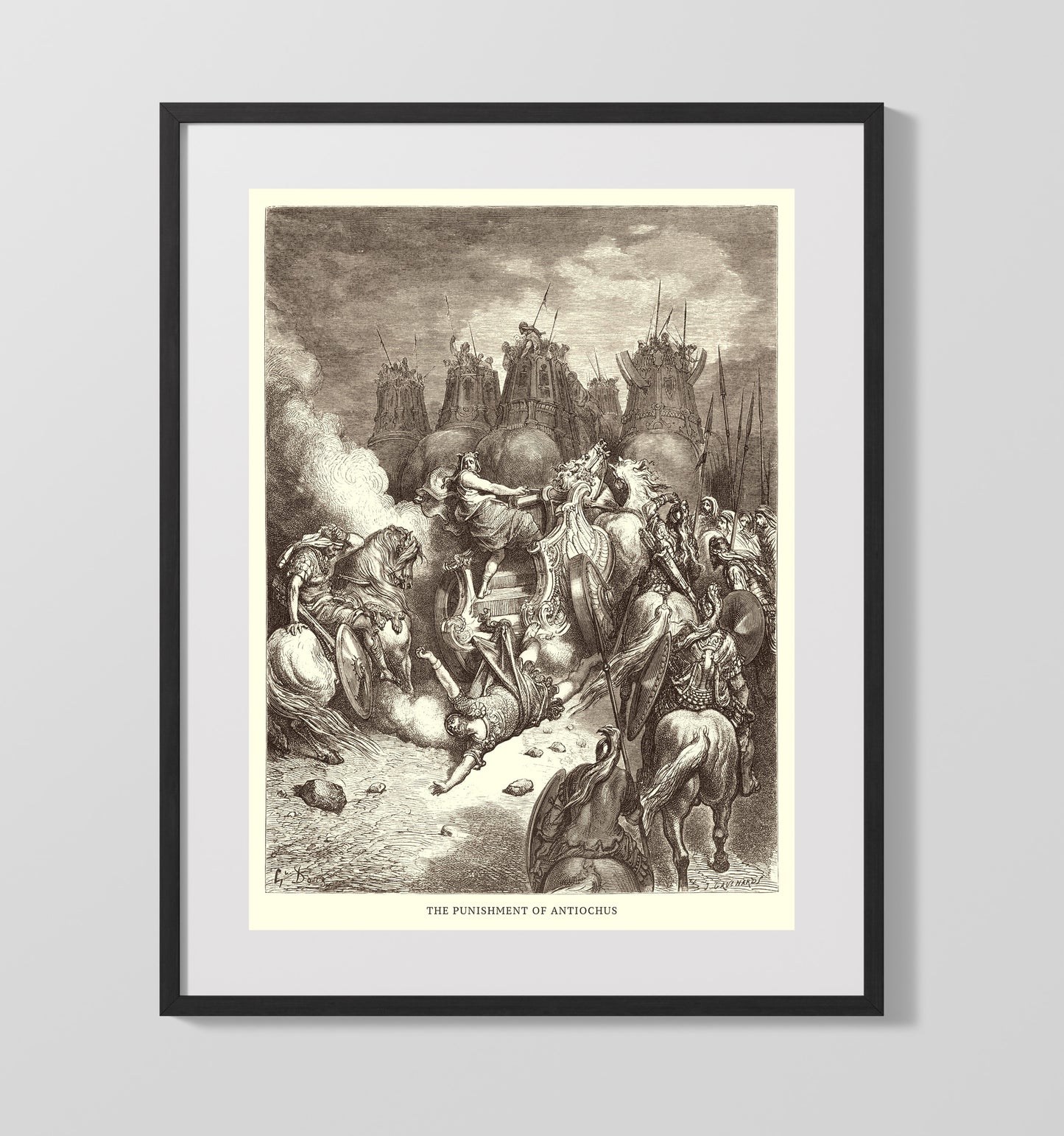 The Courage of a Mother 2 Maccabees 7 Dore Bible Illustration Wall Art 16x20 Gallery Frame wall art print