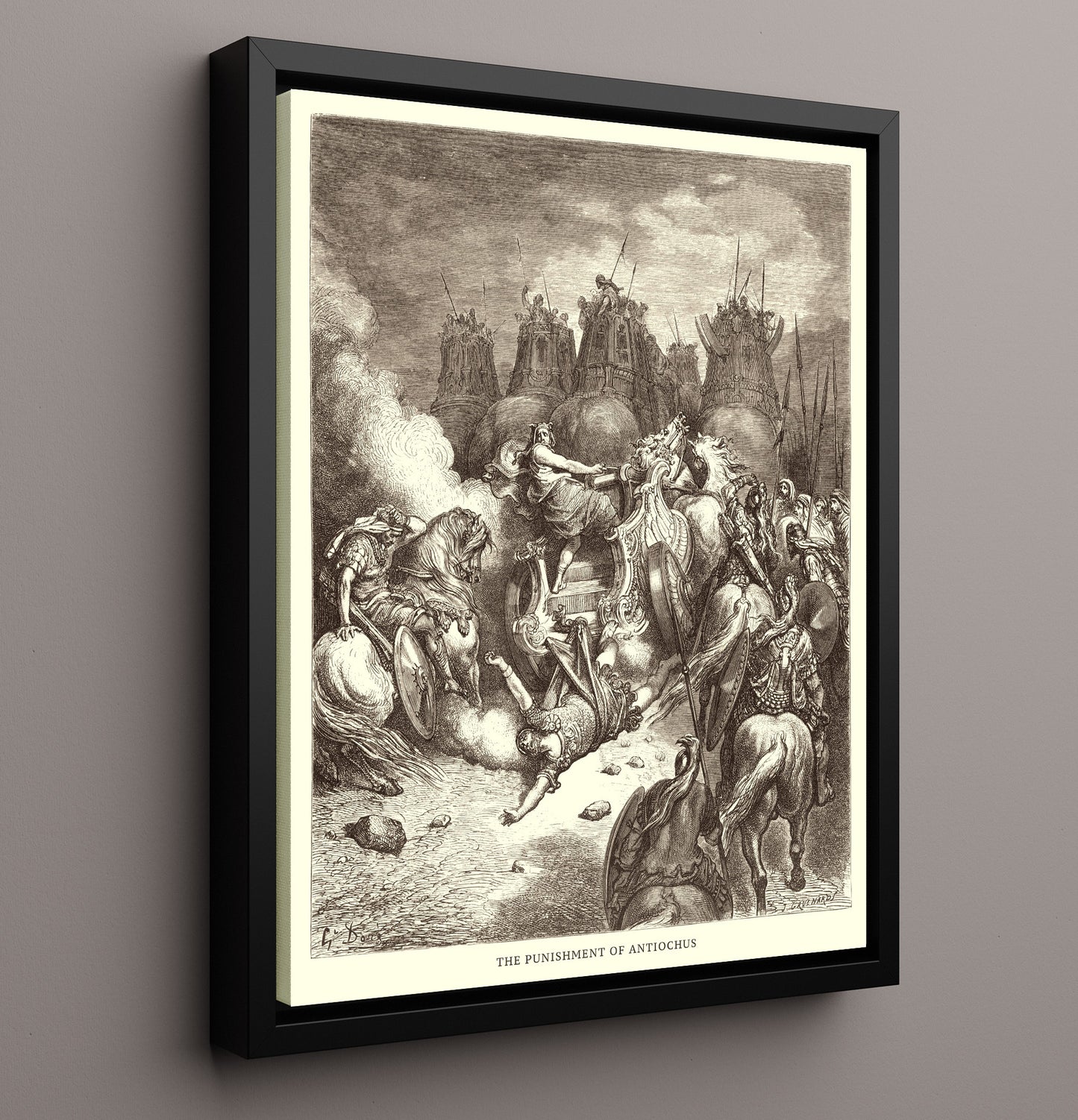 The Courage of a Mother 2 Maccabees 7 Dore Bible Illustration Wall Art 16x20 Framed Canvas wall art print