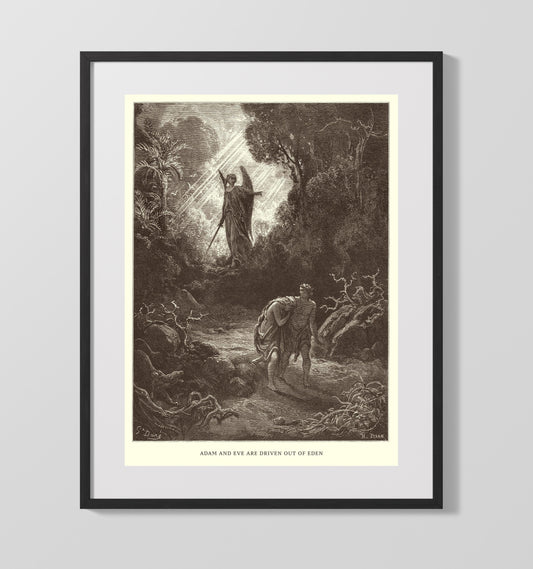 The Creation of Eve - Genesis 2:21-23 - Doré - 16x20 Gallery Frame