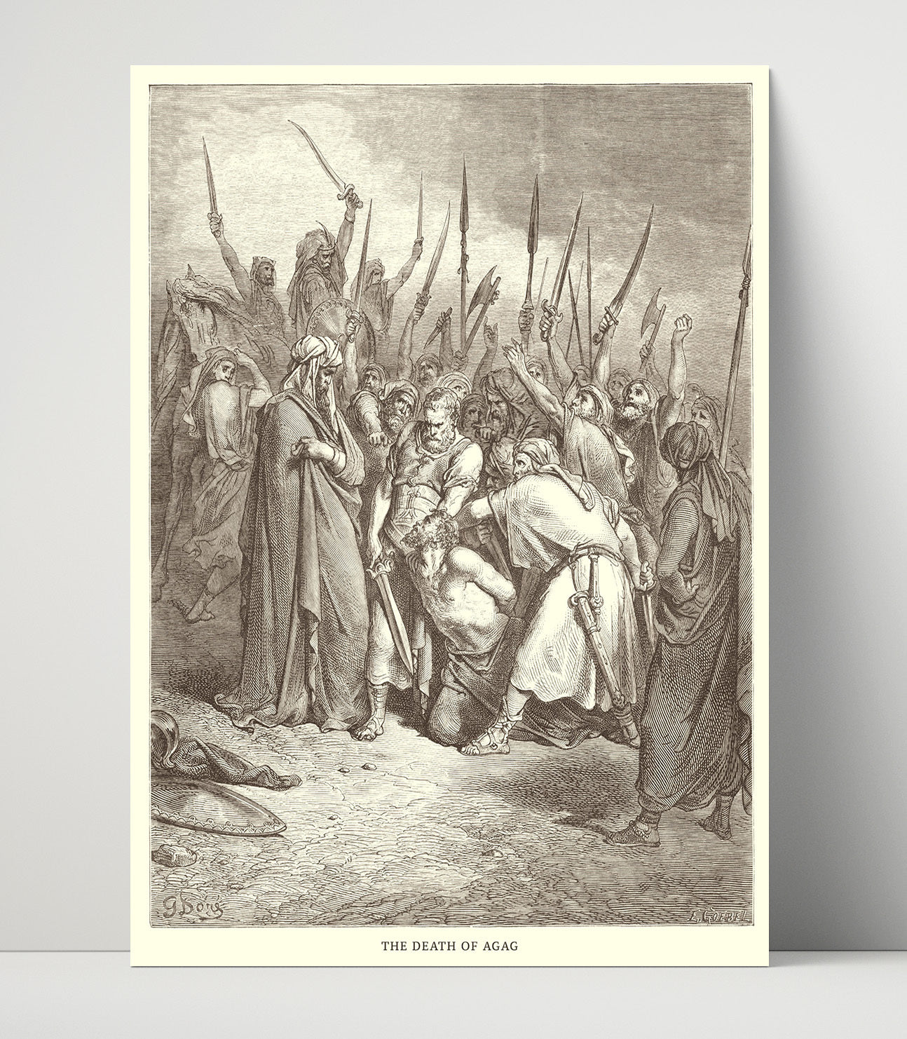 The Death of Absalom 2 Samuel 18:9-15 Dore Bible Illustration Wall Art 16x20 Unframed Print wall art print