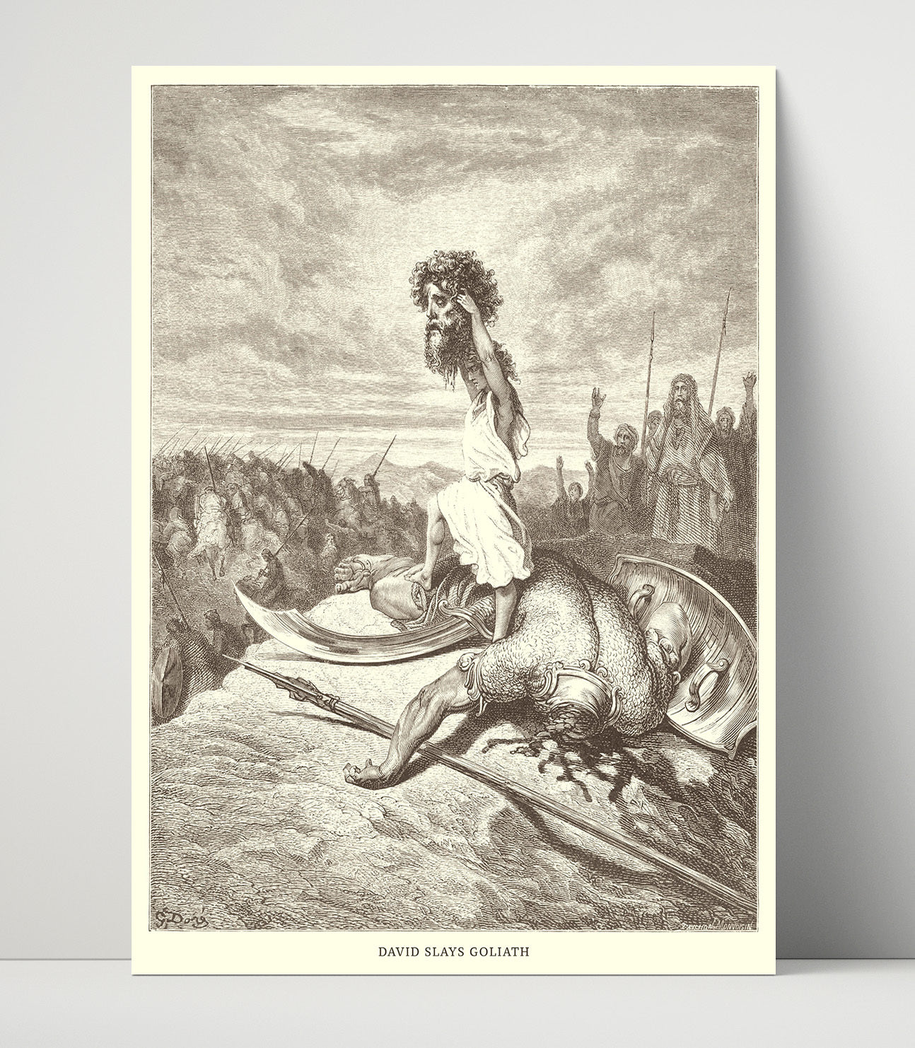 The Death of Agag 1 Samuel 15:32-33 Dore Bible Illustration Wall Art 16x20 Unframed Print wall art print
