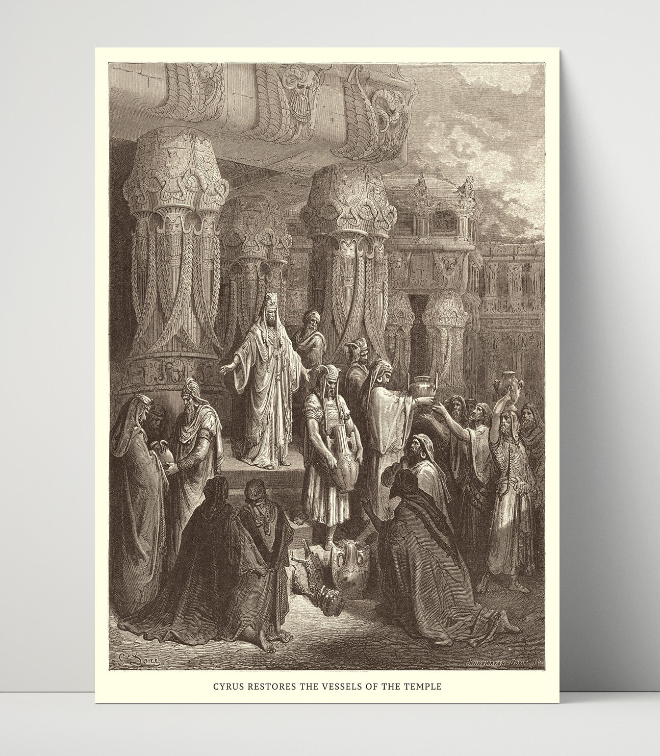 The Death of Athaliah 2 Kings 11:15-16 Dore Bible Illustration Wall Art 16x20 Unframed Print wall art print