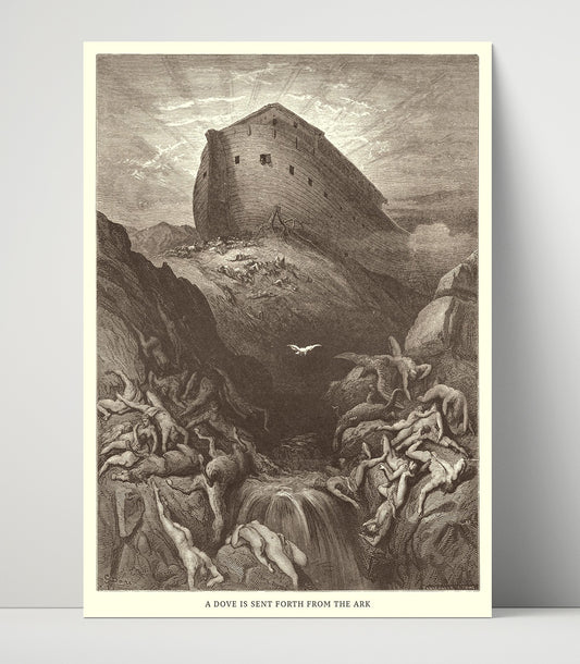 The Great Flood - Genesis 7:17-24 - Doré - 16x20 Unframed Print