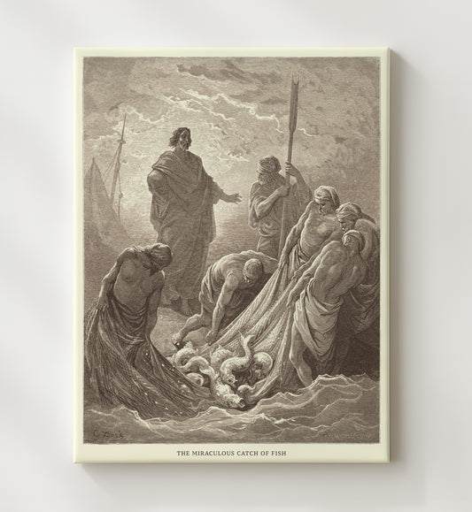 The Holy Spirit Descends on the Disciples - Acts 2:1-4 - Doré - 20x24 Canvas