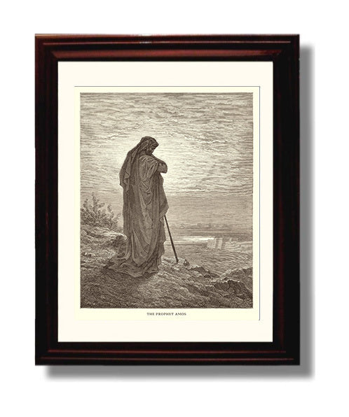 The Justification of Susanna Daniel 13 Dore Bible Illustration Wall Art 8x10 Beveled Frame wall art print