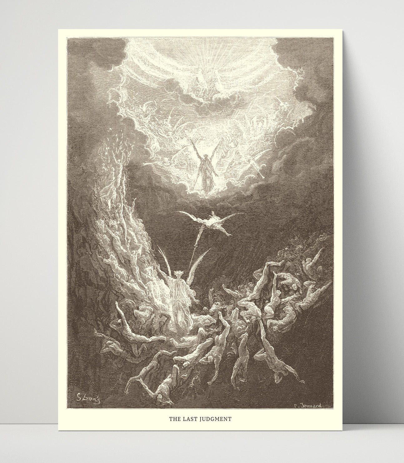 The Last Judgment Revelation 20:11-15 Dore Bible Illustration Wall Art 16x20 Unframed Print wall art print