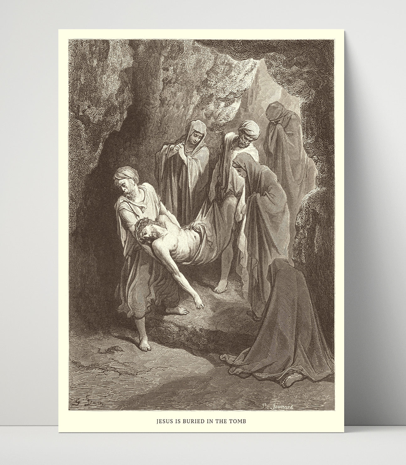 The Miraculous Catch of Fish John 21:1-14 Dore Bible Illustration Wall Art 16x20 Unframed Print wall art print