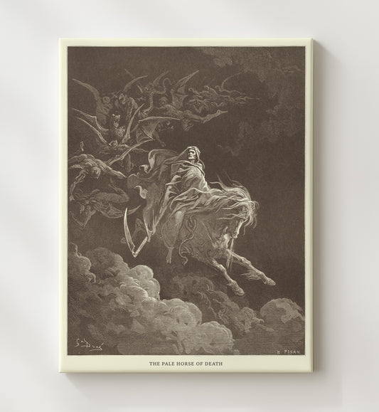 The Pale Horse of Death - Revelation 6:7-8 - Doré - 20x24 Canvas