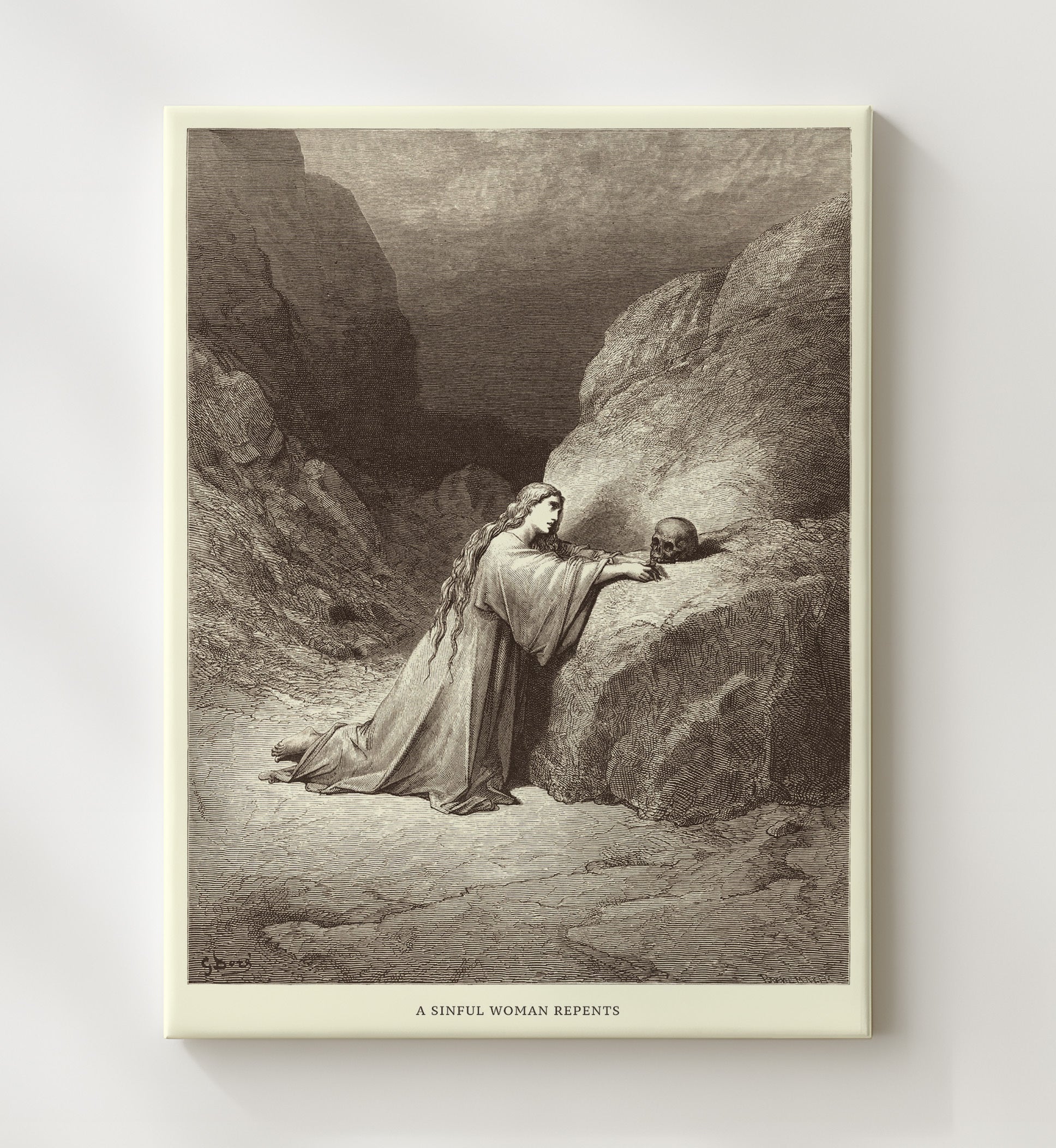 The Parable of the Good Samaritan Luke 10:25-37 Dore Bible Illustration Wall Art 20x24 Canvas wall art print