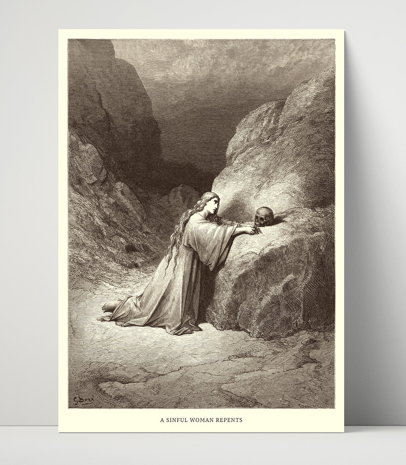 The Parable of the Good Samaritan Luke 10:25-37 Dore Bible Illustration Wall Art 16x20 Unframed Print wall art print