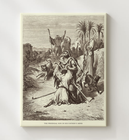 The Pharisee and the Publican - Luke 18:9-14 - Doré - 20x24 Canvas