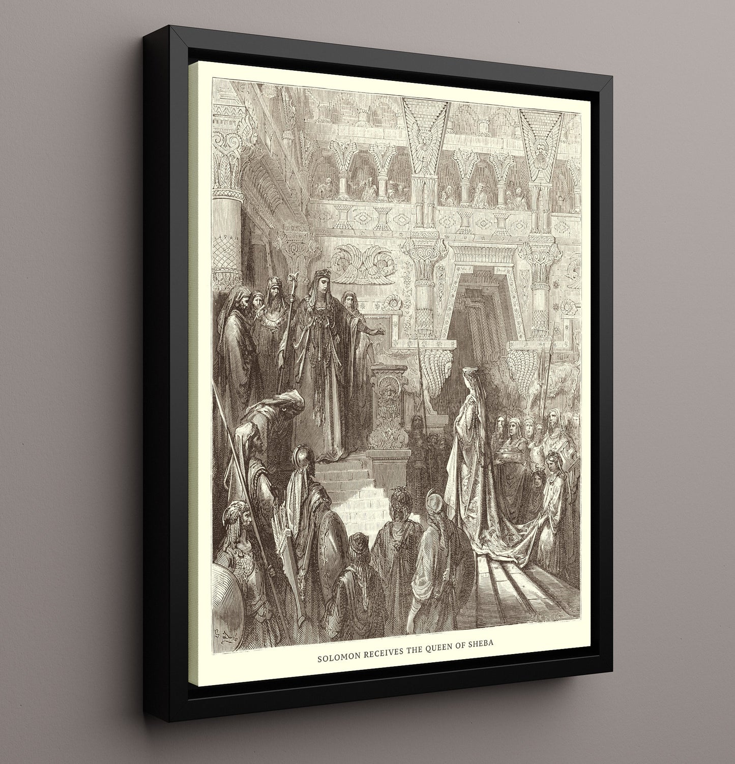 The Plague of Jerusalem 2 Samuel 24:15-17 Dore Bible Illustration Wall Art 16x20 Framed Canvas wall art print