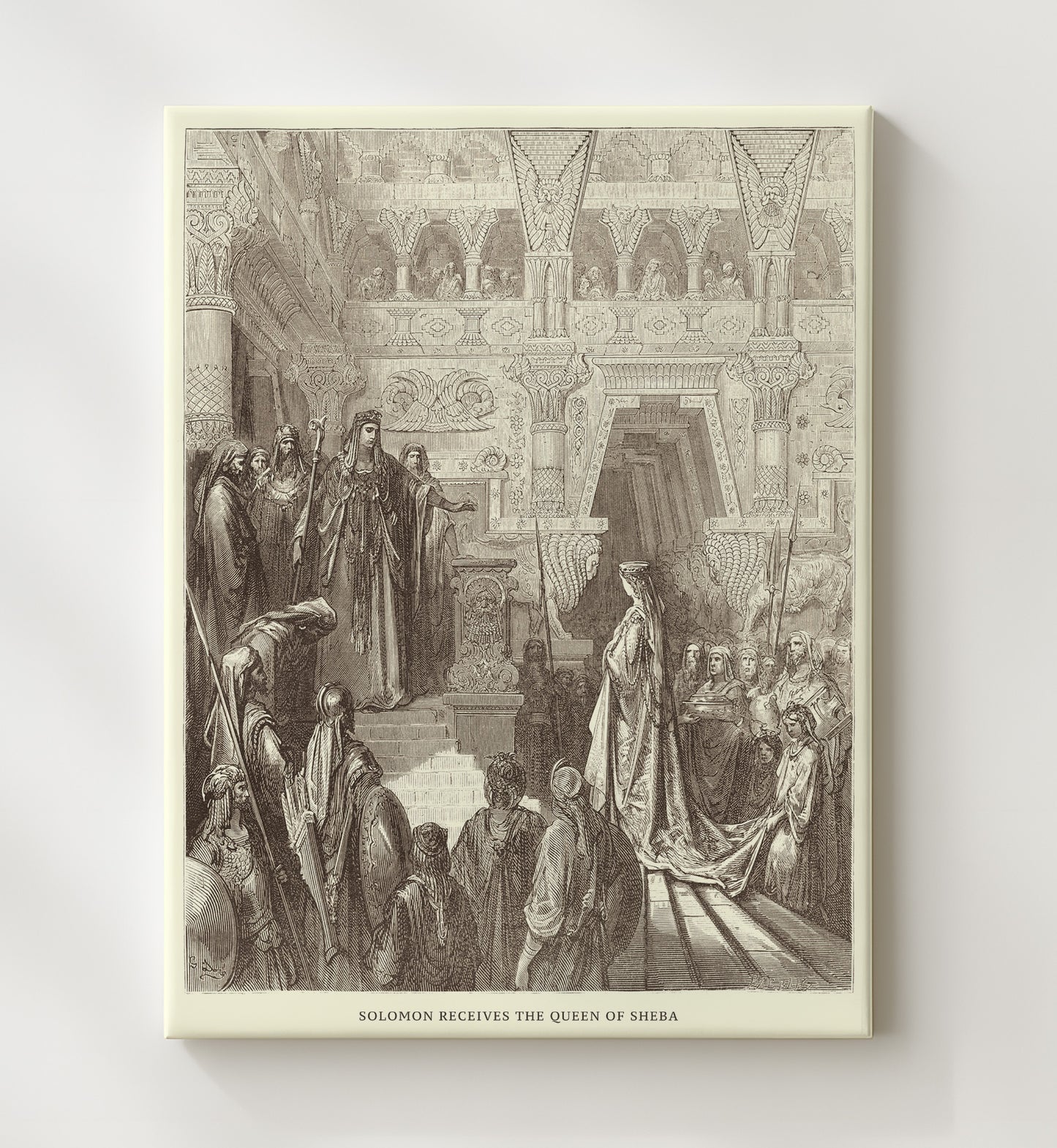 The Plague of Jerusalem 2 Samuel 24:15-17 Dore Bible Illustration Wall Art 20x24 Canvas wall art print