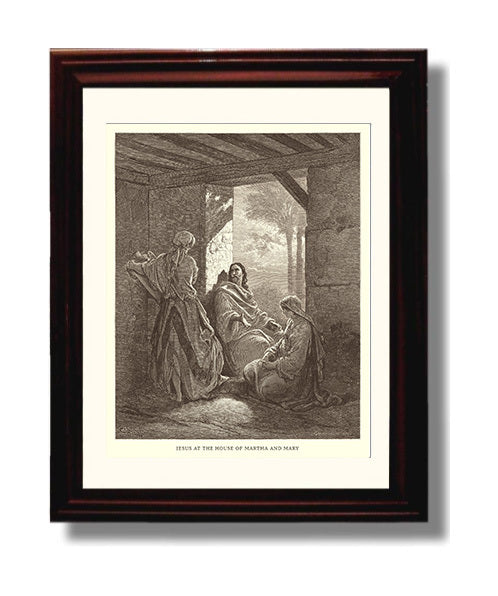 The Prodigal Son in His Fathers Arms Luke 15:11-32 Dore Bible Illustration Wall Art 8x10 Beveled Frame wall art print