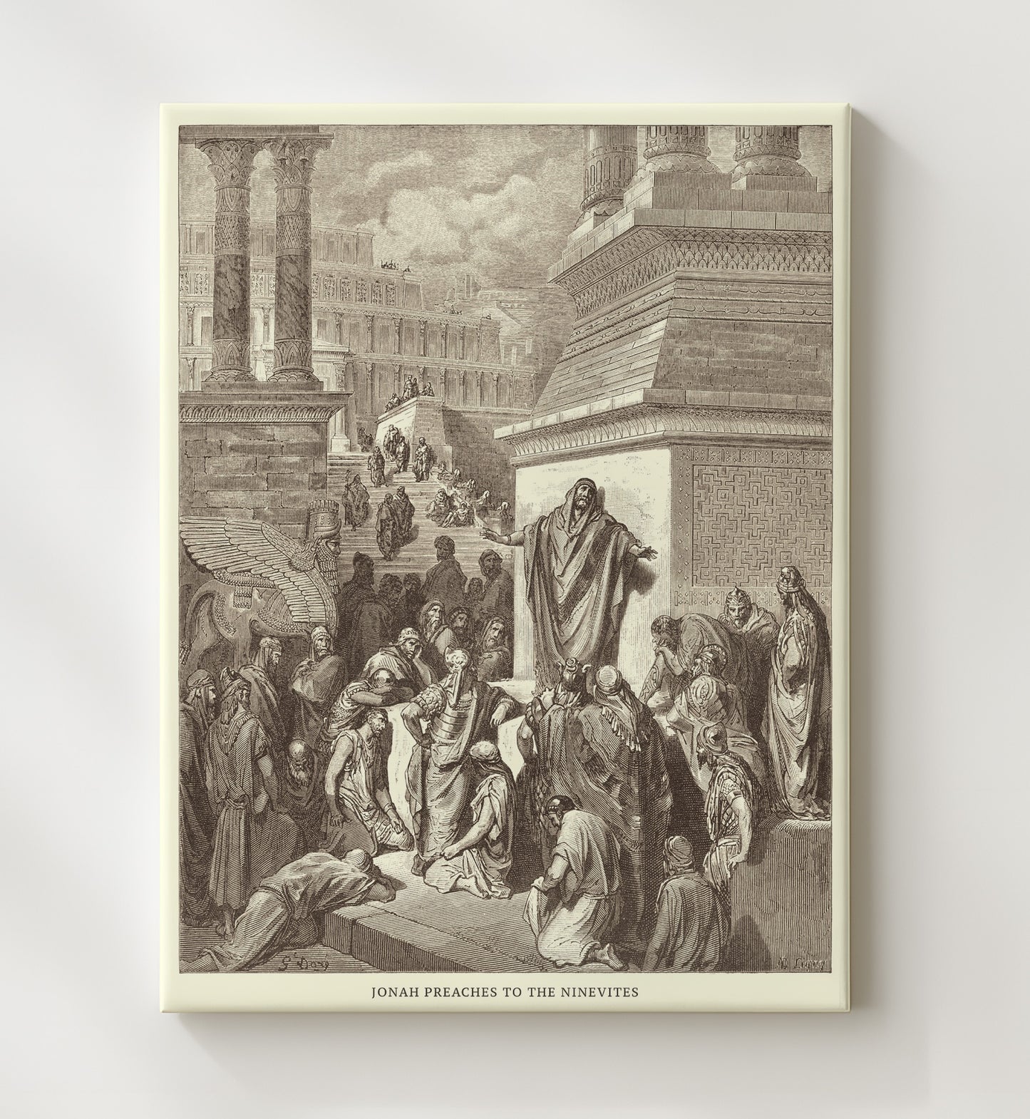 The Prophet Amos Amos 1 Dore Bible Illustration Wall Art 20x24 Canvas wall art print