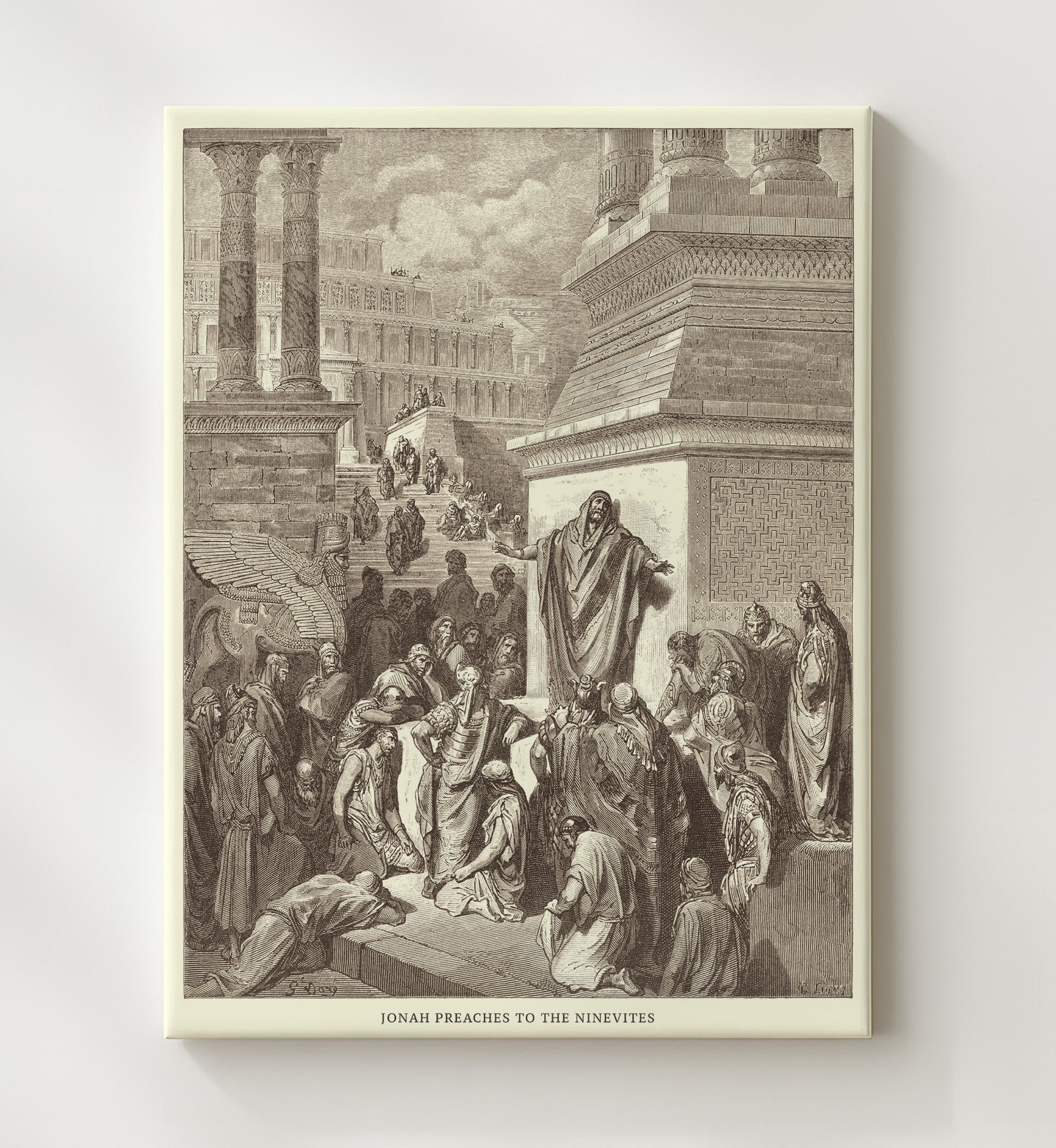 The Prophet Amos Amos 1 Dore Bible Illustration Wall Art 20x24 Canvas wall art print