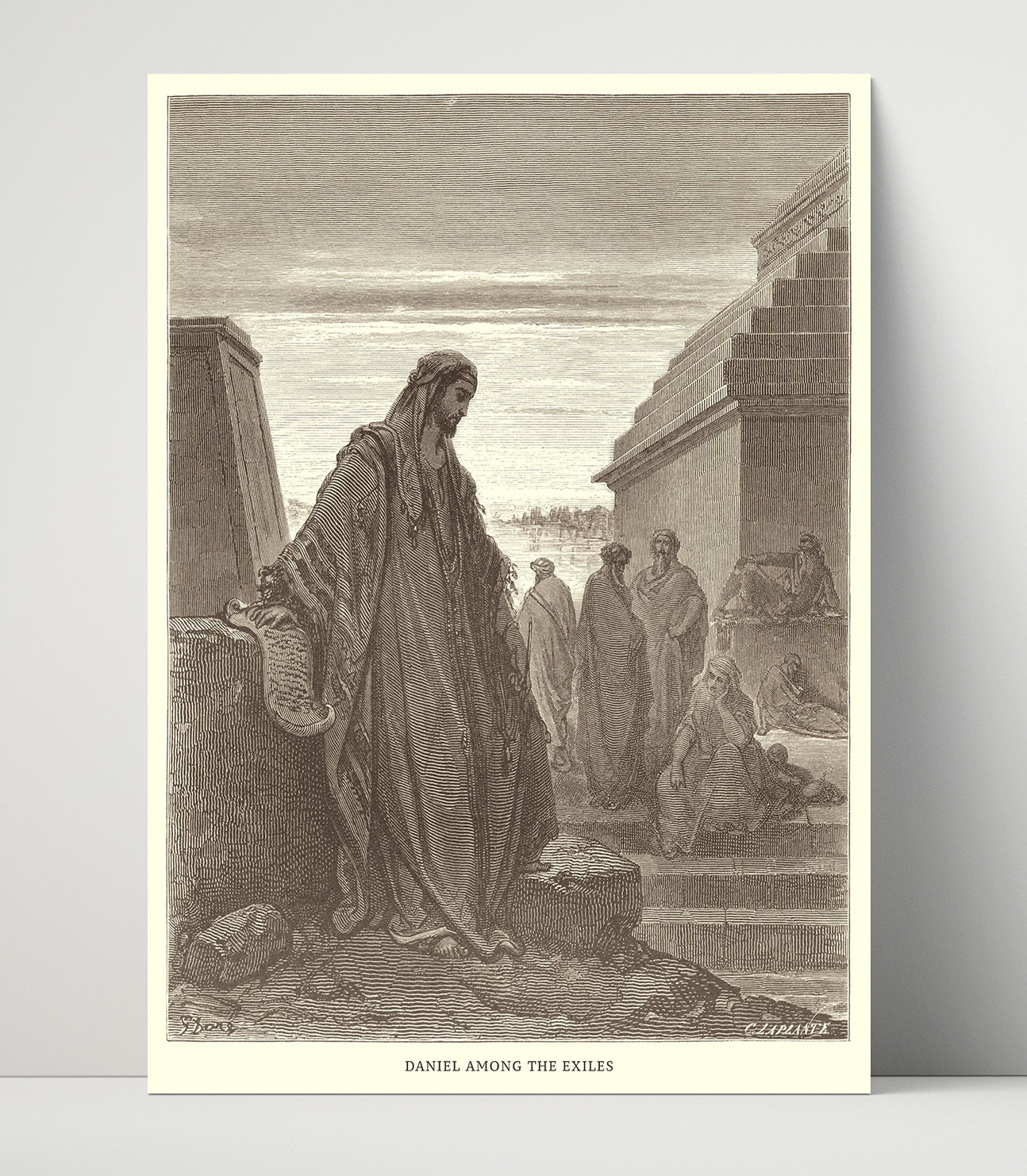 The Prophet Ezekiel Ezekiel 2 Dore Bible Illustration Wall Art 16x20 Unframed Print wall art print