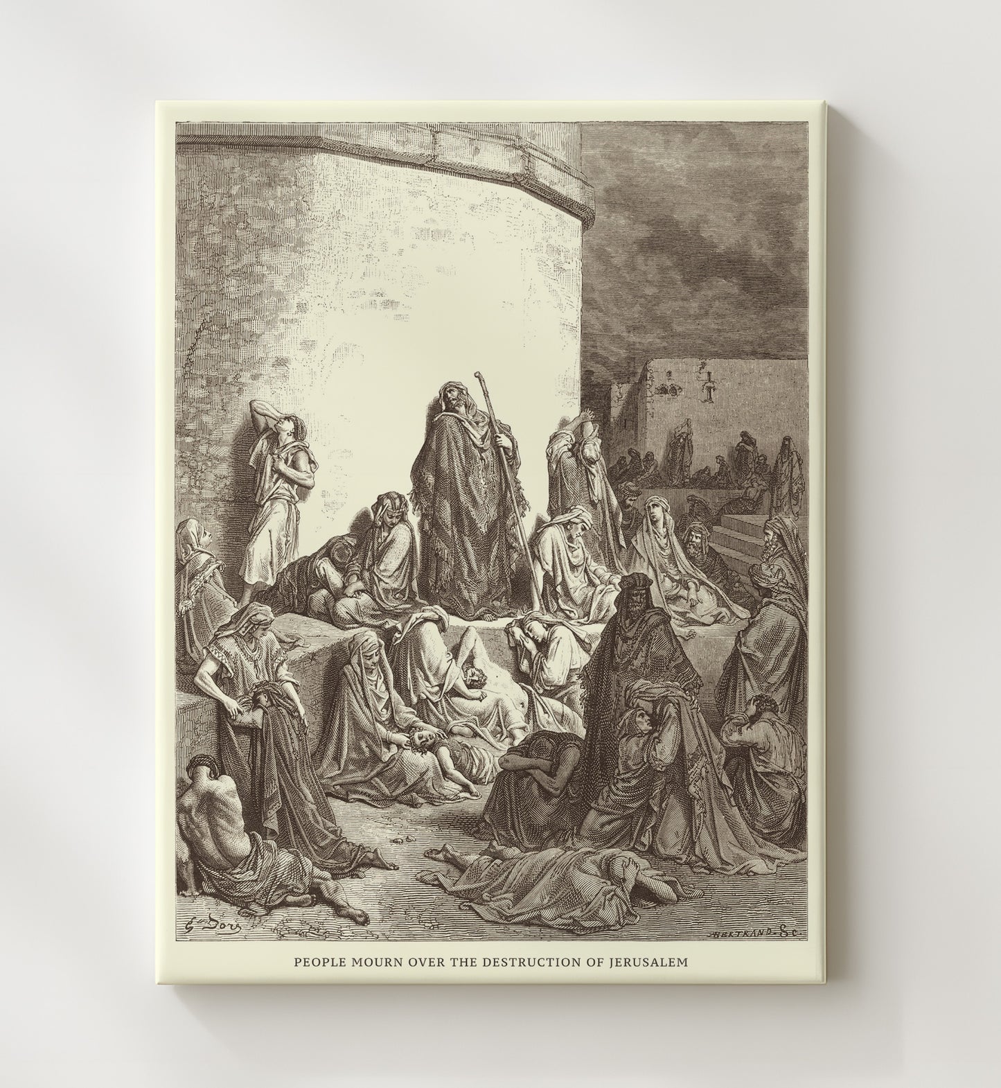 The Prophet Jeremiah Jeremiah 1 Dore Bible Illustration Wall Art 20x24 Canvas wall art print
