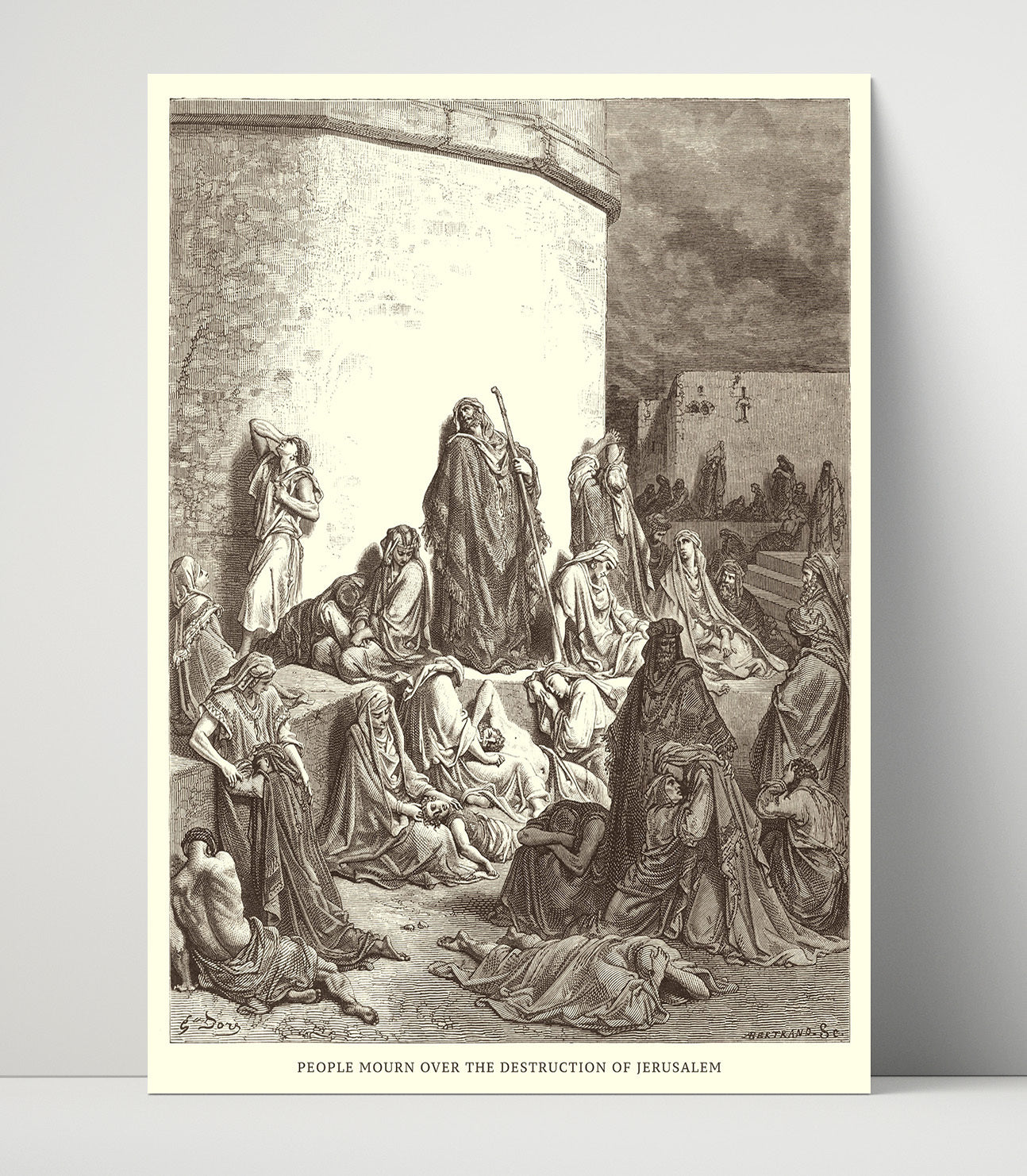 The Prophet Jeremiah Jeremiah 1 Dore Bible Illustration Wall Art 16x20 Unframed Print wall art print