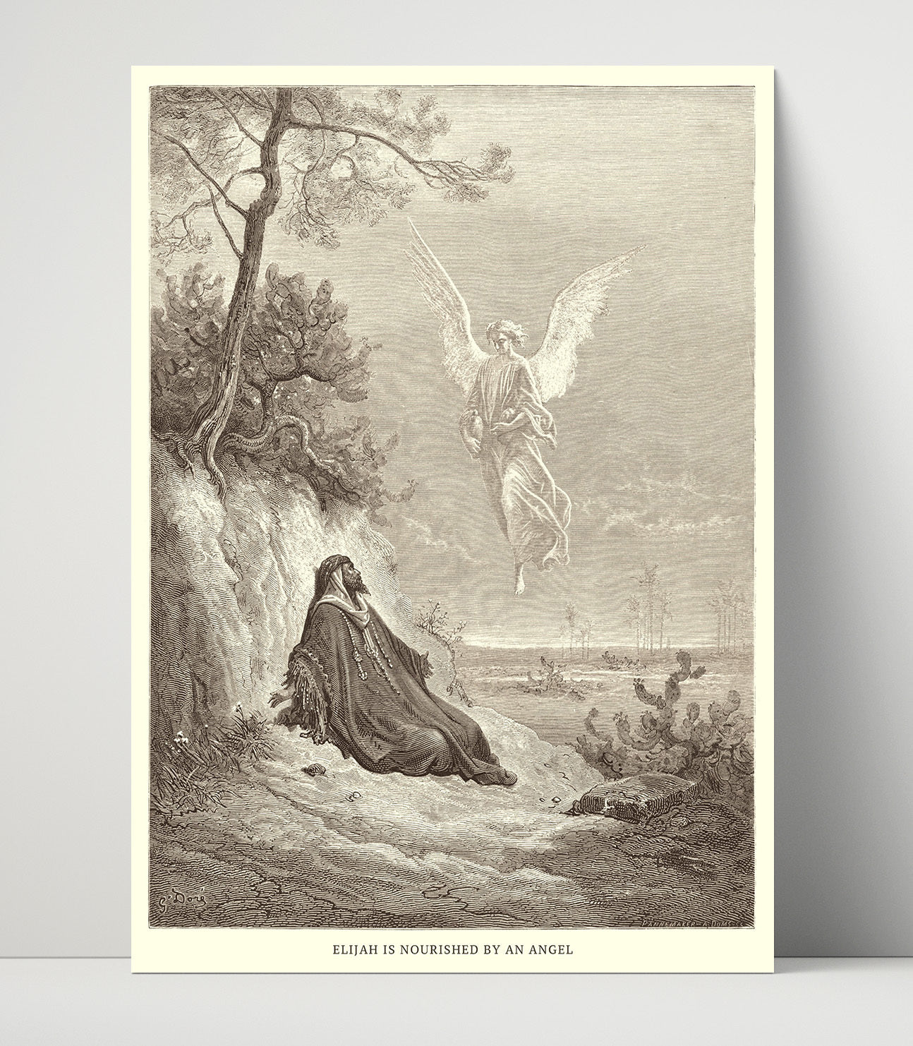 The Prophets of Baal Are Slaughtered 1 Kings 18:40 Dore Bible Illustration Wall Art 16x20 Unframed Print wall art print