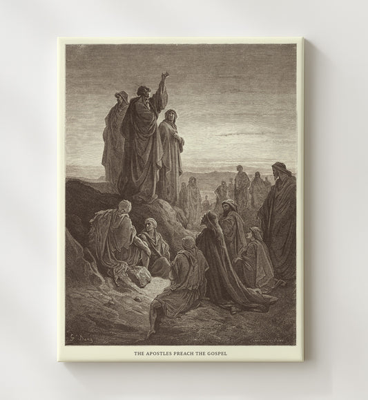 The Raising of Lazarus John 11:38-44 by Gustave Doré 8x10 Canvas Bible illustration wall art