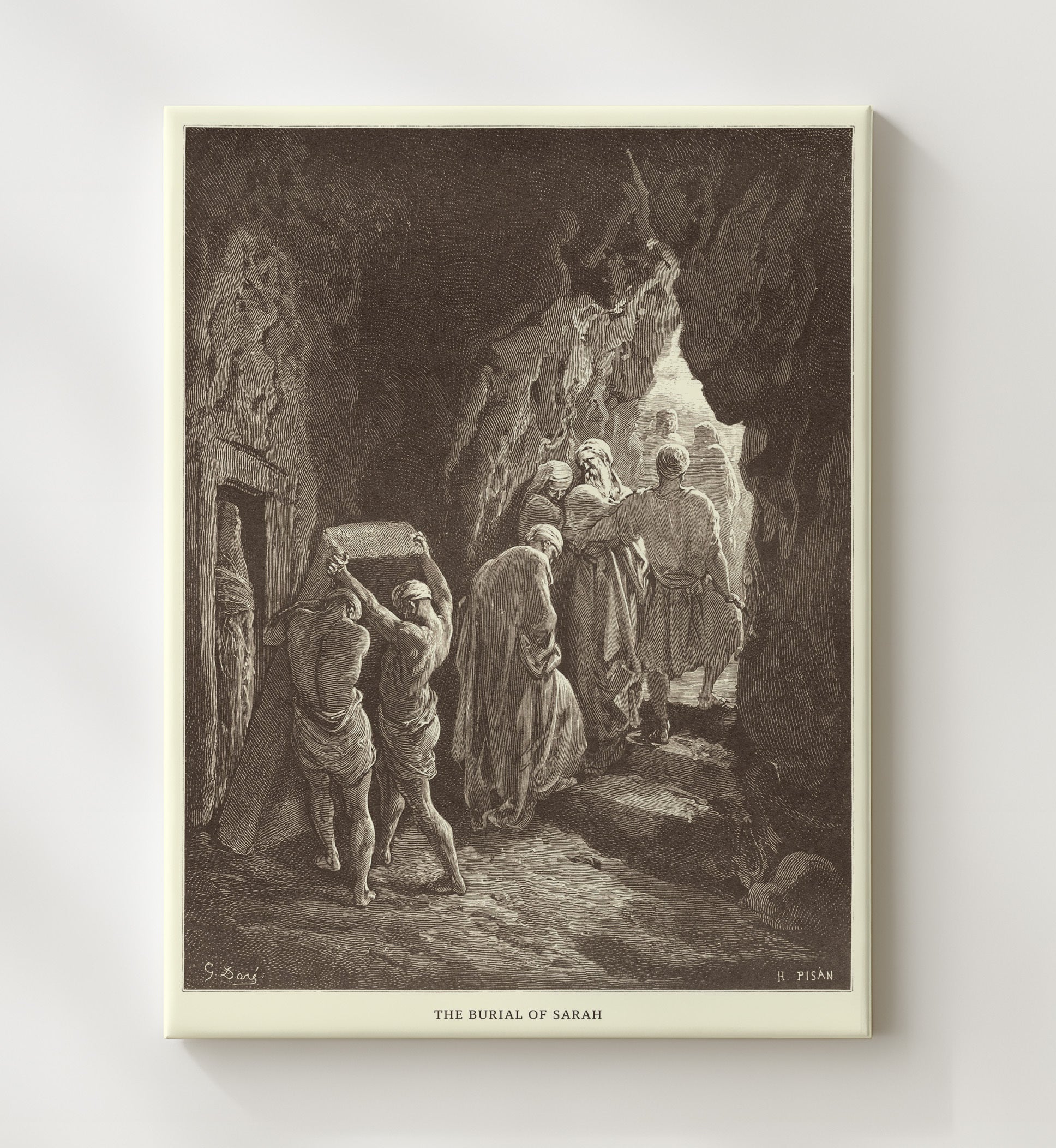 The Testing of Abrahams Faith Genesis 22:1-19 Dore Bible Illustration Wall Art 20x24 Canvas wall art print