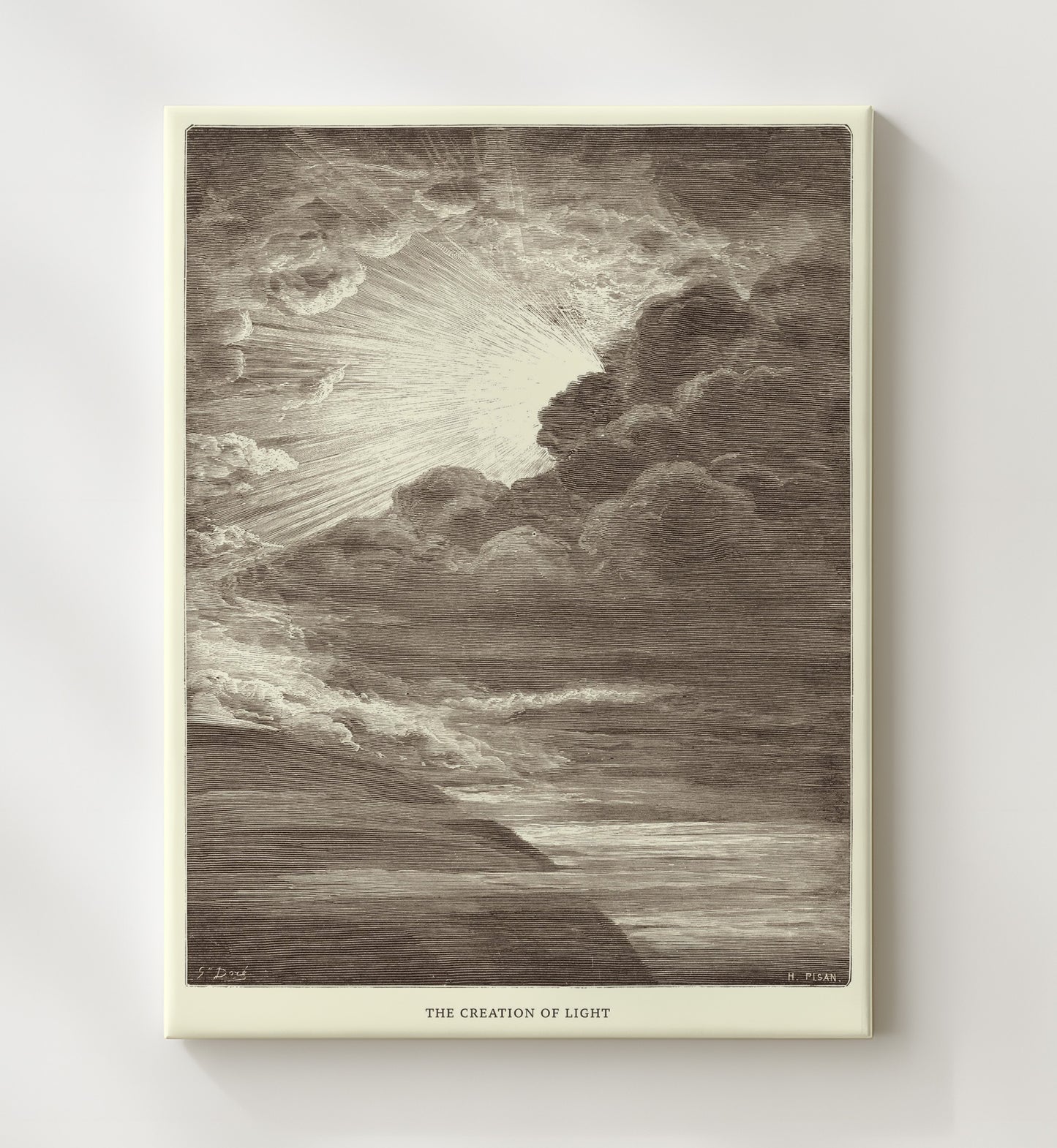 The Tower of Babel Genesis 11:1-9 Dore Bible Illustration Wall Art 20x24 Canvas wall art print