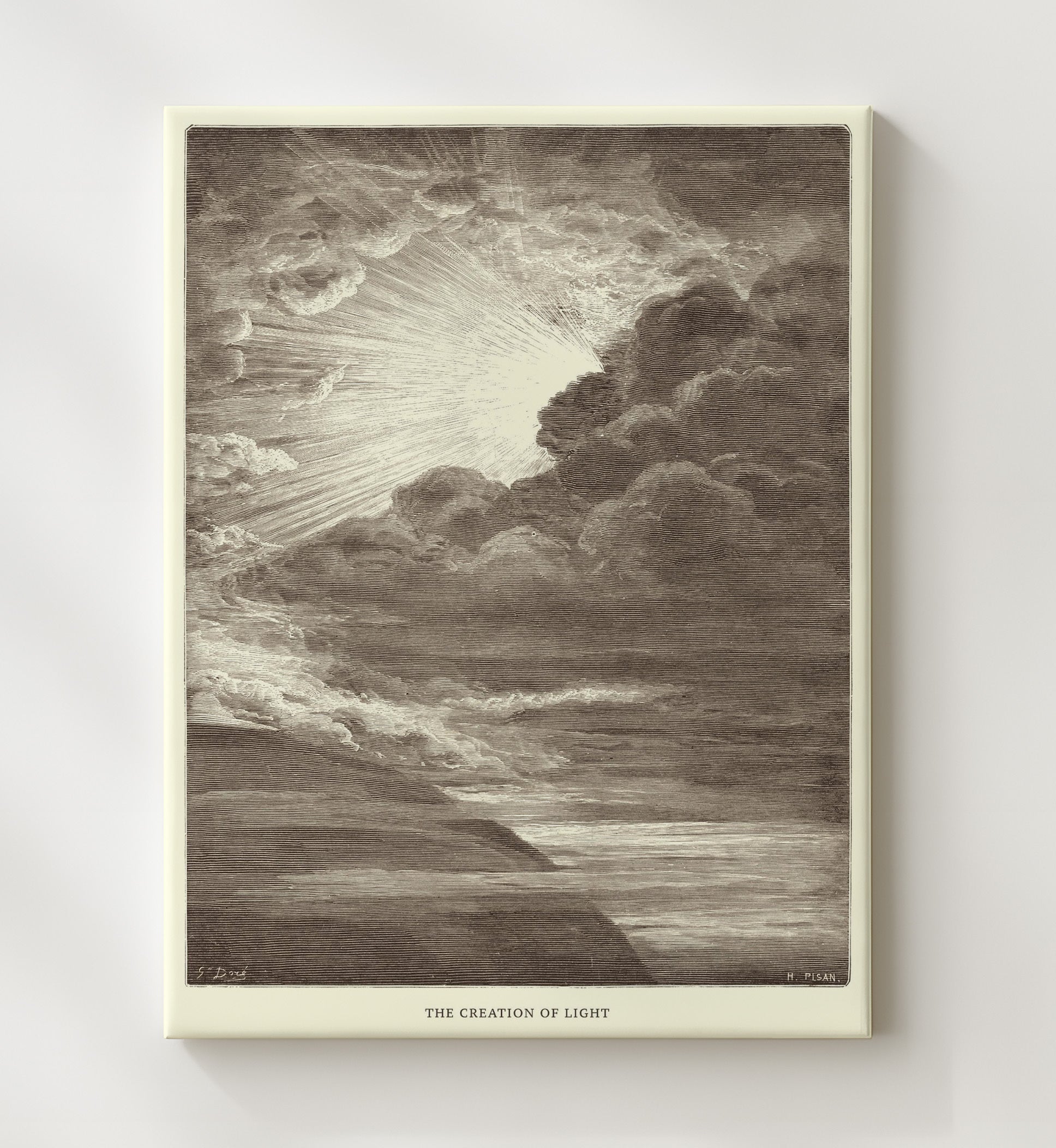 The Tower of Babel Genesis 11:1-9 Dore Bible Illustration Wall Art 20x24 Canvas wall art print