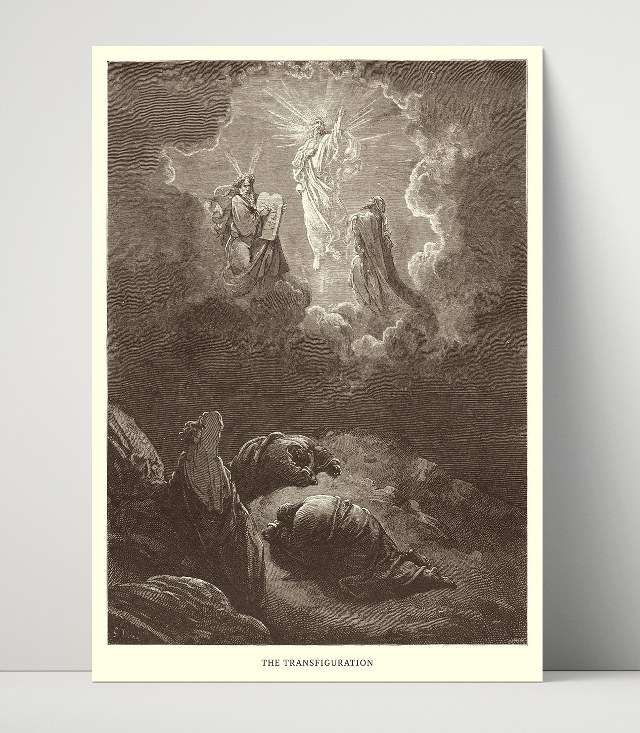 The Transfiguration Matthew 17:1-8 Dore Bible Illustration Wall Art 16x20 Unframed Print wall art print