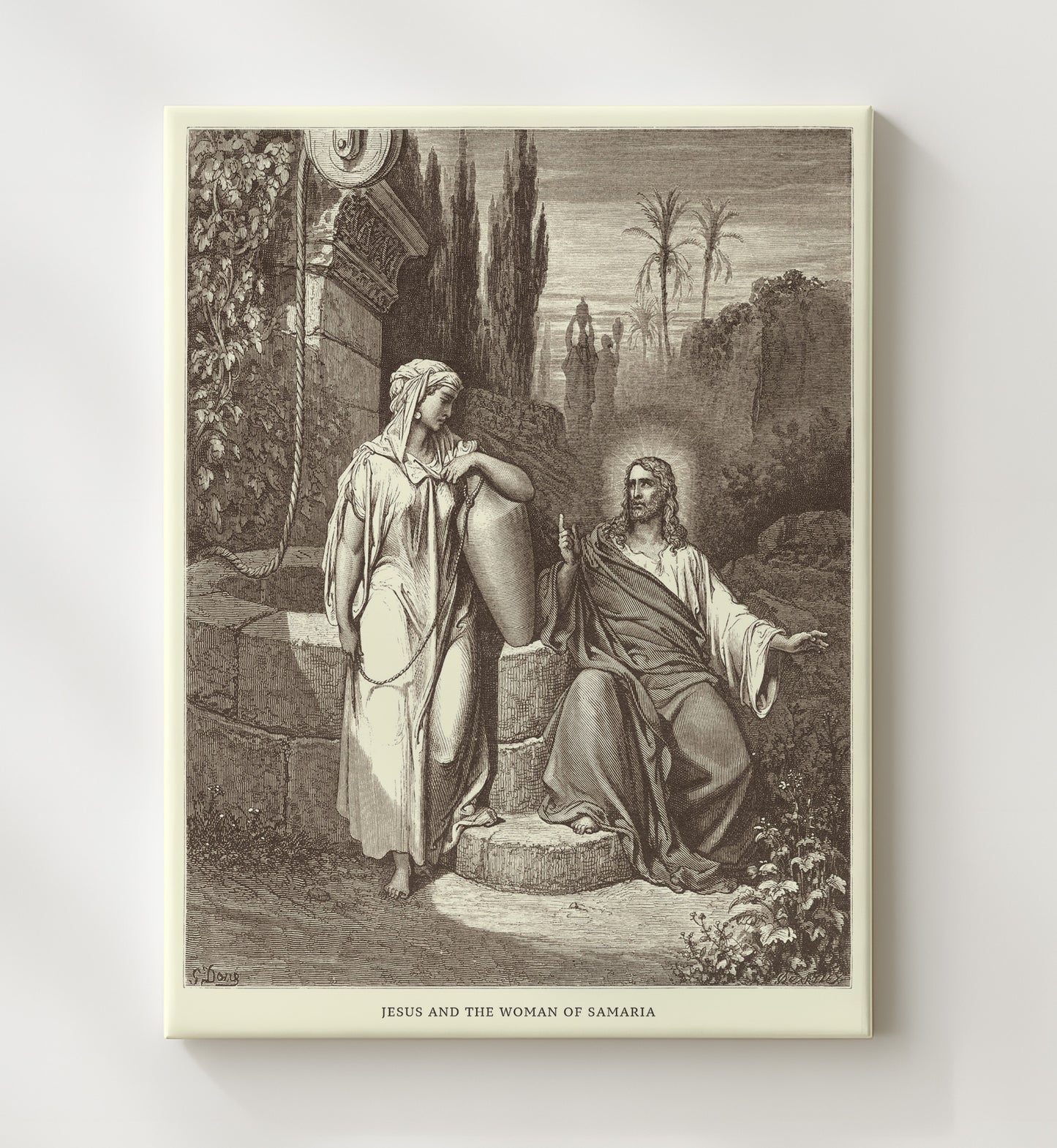 The Wedding at Cana John 2:1-11 Dore Bible Illustration Wall Art 20x24 Canvas wall art print