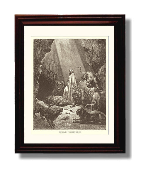 Wise Men Are Guided by a Star Matthew 2:9-10 Dore Bible Illustration Wall Art 8x10 Beveled Frame wall art print