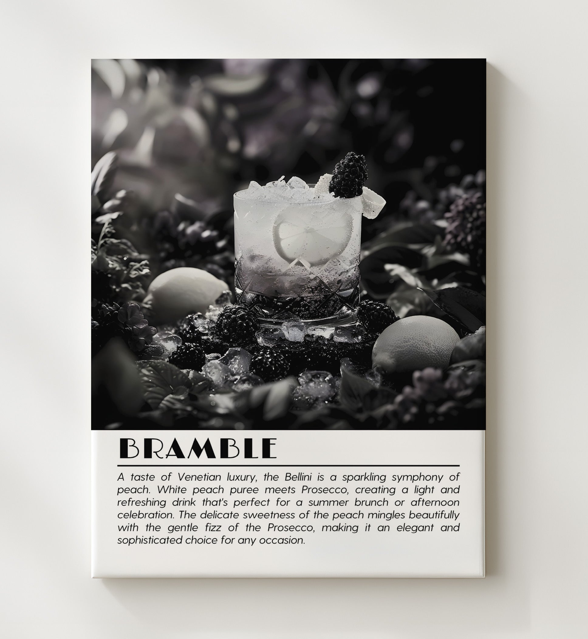 Bramble Blackberry Garden Drinks Defined Poster - 20x24 Canvas