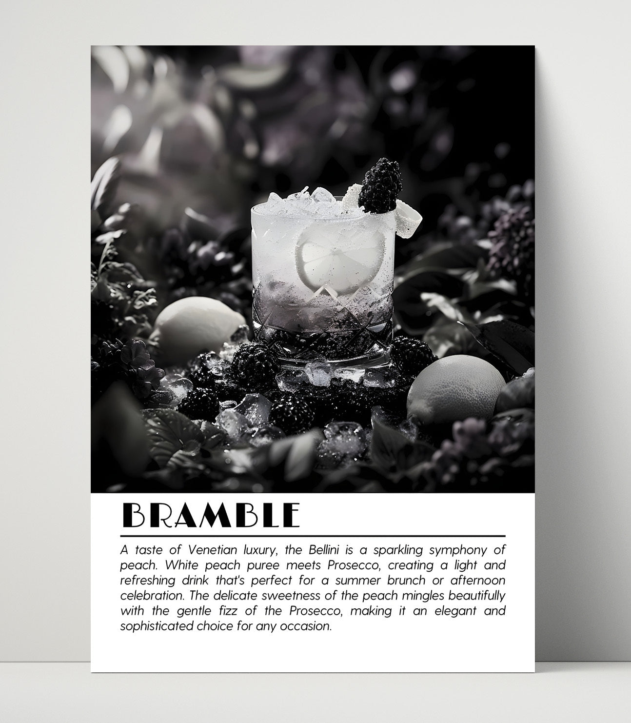 Bramble Blackberry Garden Drinks Defined Poster - 16x20 Unframed Print