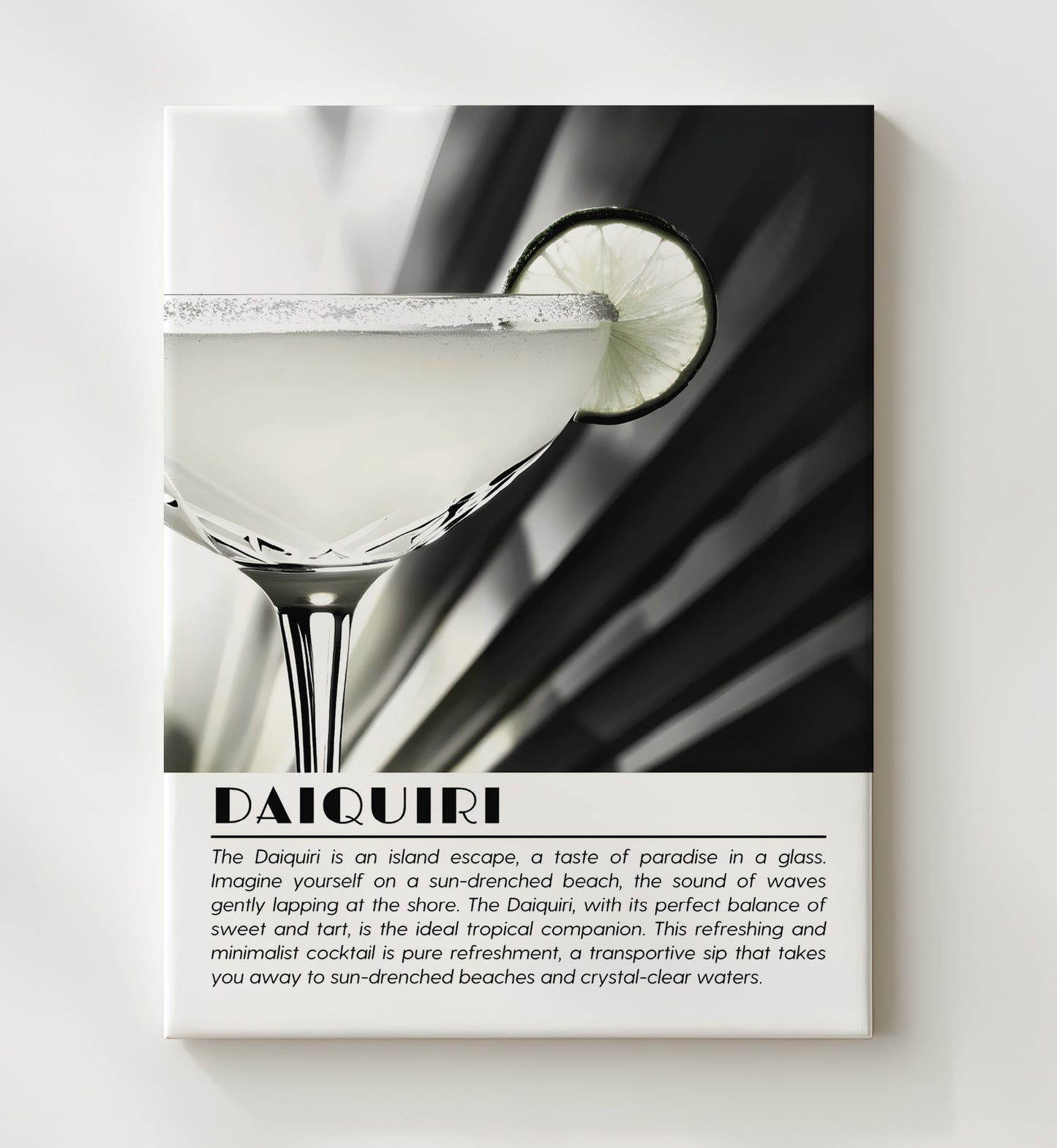 Daiquiri Island Escape Drinks Defined Poster - 20x24 Canvas