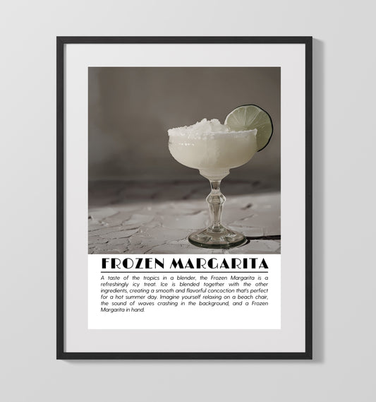 Frozen Margarita - Icy Lime - Cocktail Definition - 16x20 Gallery Frame
