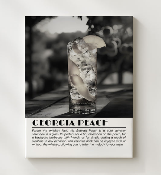 Georgia Peach - Summer Serenade 16x20 Canvas cocktail definition wall art
