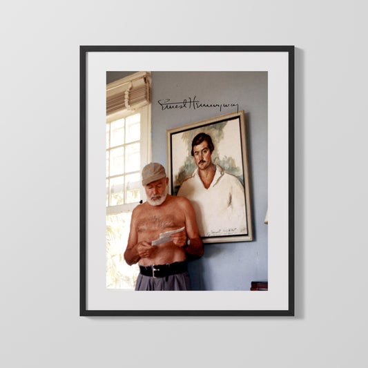 History Poster Print: Ernest Hemingway Autograph Promo Print - vintageframedprints.com