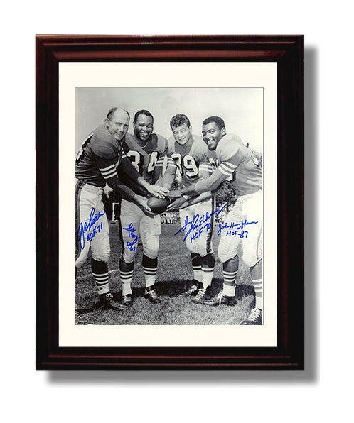 49ers Million Dollar Backfield - Legends United Football Wall Art - football wall art print